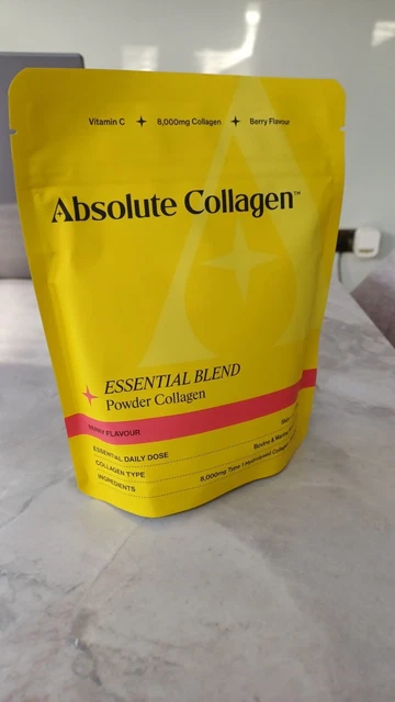 ABSOLUTE COLLAGEN BERRY flavour 8000mg collagen + vit C, 28 servings, 4 ...