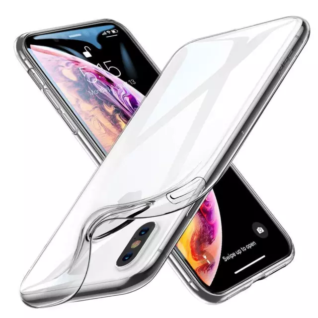 Cover Custodia + Pellicola Vetro Temperato Per Iphone Xs / Max / Xr Trasparente