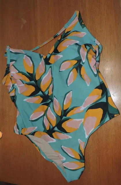 Multi-colored floral KONA SOL  one  piece swimsuit bikini SZ 18W