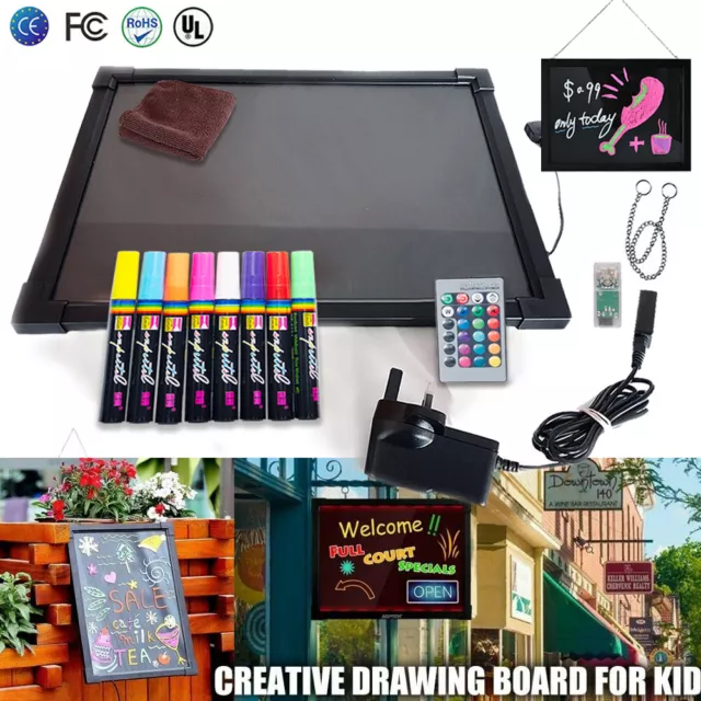 UK Sensory LED Light Up Drawing Writing Board ADHD Autism Kids Special Needs Toy