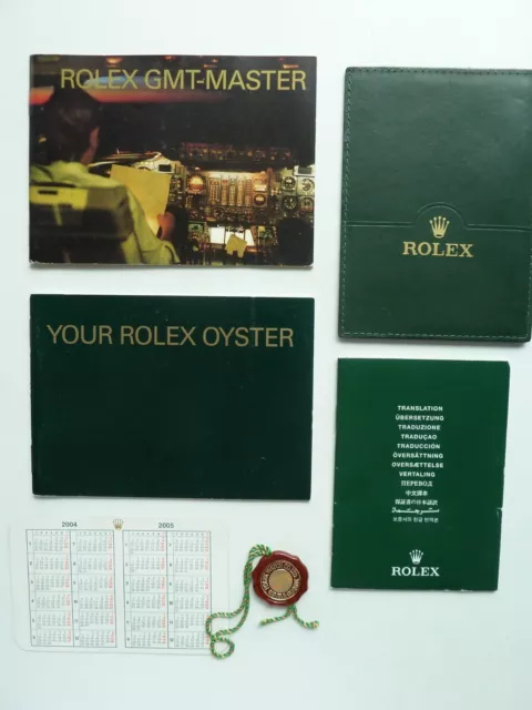 Rolex GMT Master Booklet Set 6 Teilig  - englisch von 2.2004 -