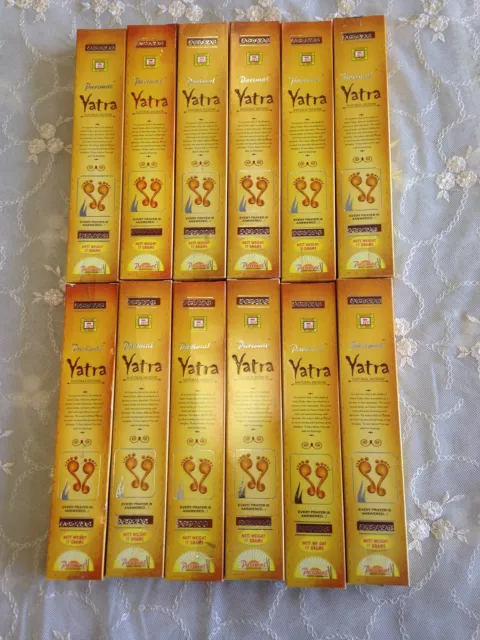 Aussie Stock 12 of Yatra Incense Sticks 15G 2023 Fresh bulk Sale