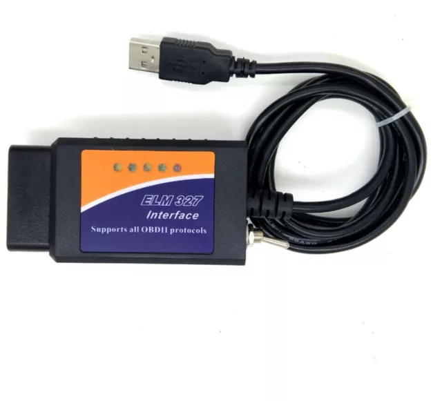 ELM327 V1.5 Forscan OBD2 USB Scanner For Ford Auto Diagnostic Tool HS/MS CAN