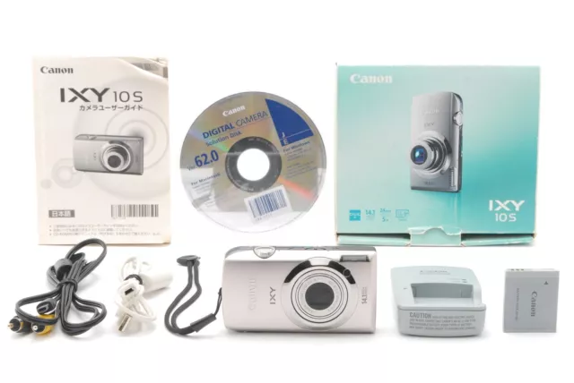 *NEAR MINT IN BOX* Canon IXY 10S 1467 Silver digital camera From JAPAN