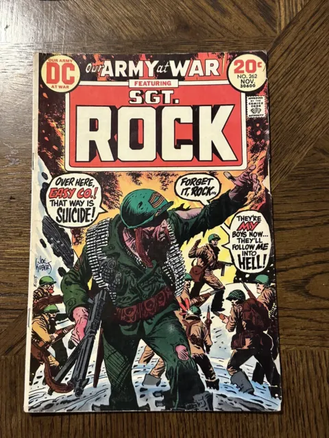 Our Army at War #262 (Nov 1973 DC) featuring Sgt Rock VF-