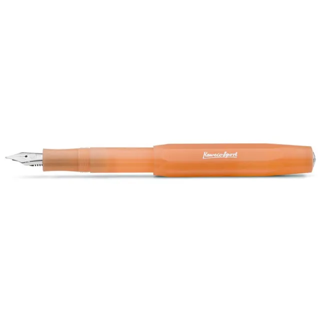 Kaweco Fountain Pen Frosted Sport Plastic Barrel, Mandarine, Medium 10001849