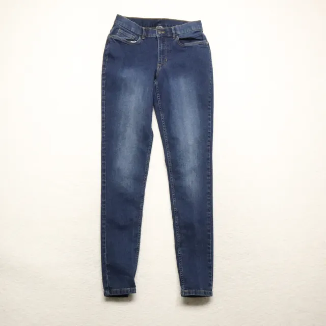Venus Women's Size 6L Blue Skinny Leg Dark Wash Cotton Blend Stretch Denim Jeans