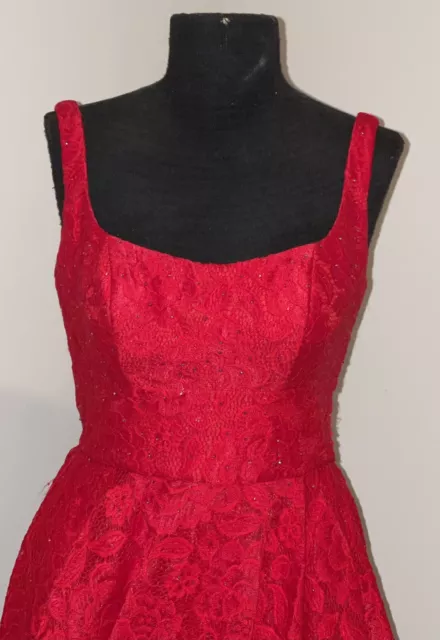 La Femme 27476 Formal Party Pageant Prom Dress With Shorts 0 Red New With Tags 2