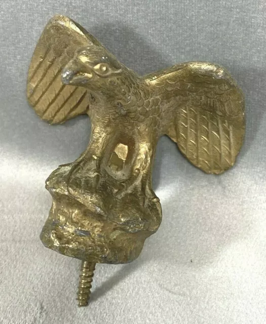 Vintage EAGLE FINIAL ~ Lead painted Gold, PATRIOTIC Accent, Furniture, Architect 3