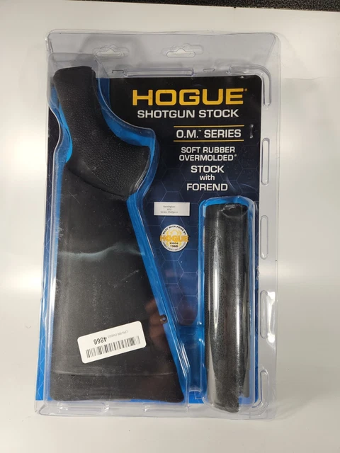 HOGUE 08712 Soft Rubber Overmold Stock & Forearm BLACK for Remington 870 12ga