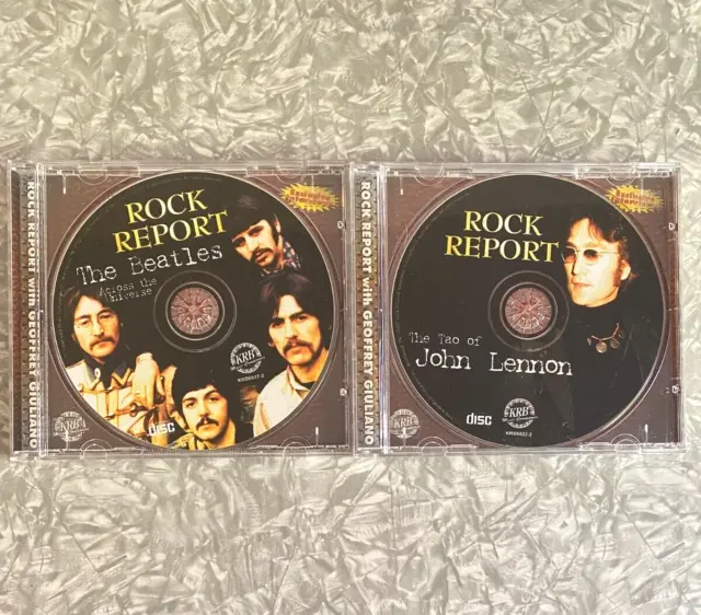 The Beatles + John Lennon Rock Report CD Lot Geoffrey Giuliano Excellent Discs