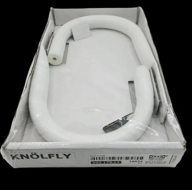 IKEA Knolfly Tieback White 2 Pack 003.179.14 Curtain Drape Holder Tie Back