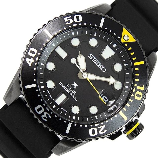 SEIKO PROSPEX SOLAR 200M Divers Mens Watch Rubber Strap SNE441P1 UK Seller  EUR 295,33 - PicClick FR