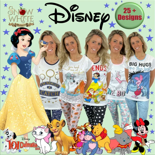 Ladies Disney Pyjamas Womens Disney Pyjamas Ladies Pyjamas Set Older Girls PJ'S