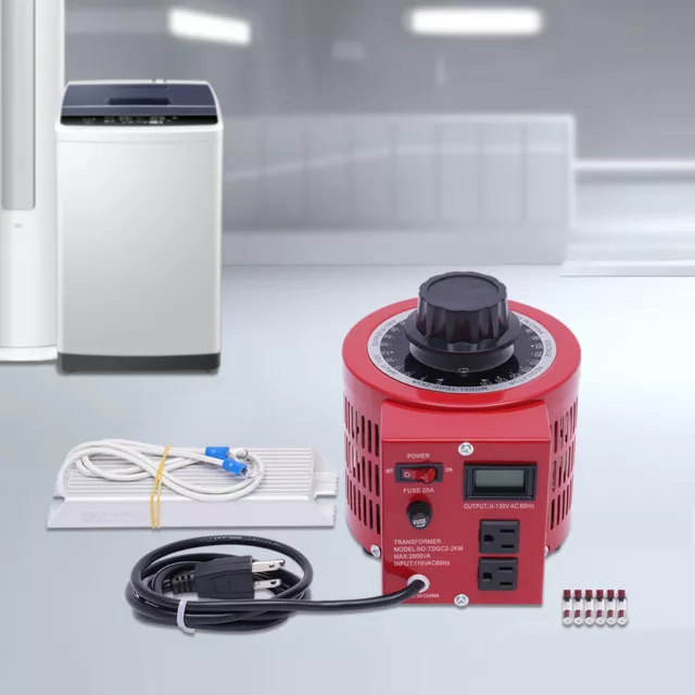 110V 20Amp 2000VA Variable Transformer Auto AC Voltage Regulator Power Supply US