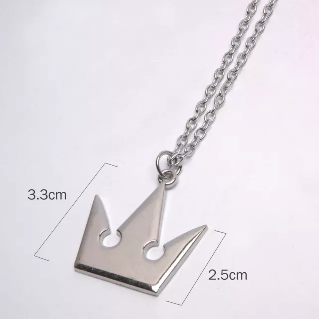 Kingdom Hearts Sora Crown & Roxas Cross Necklace Christmas Party Gift Cosplay 2