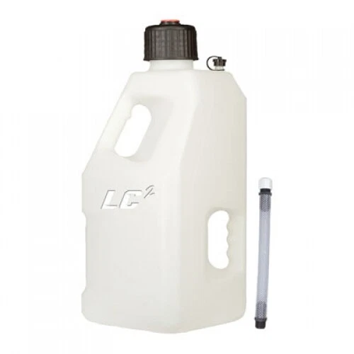 LC LC2 Utility Jug with 12" Reinforced Filler Hose 5 Gallons White 2038410002