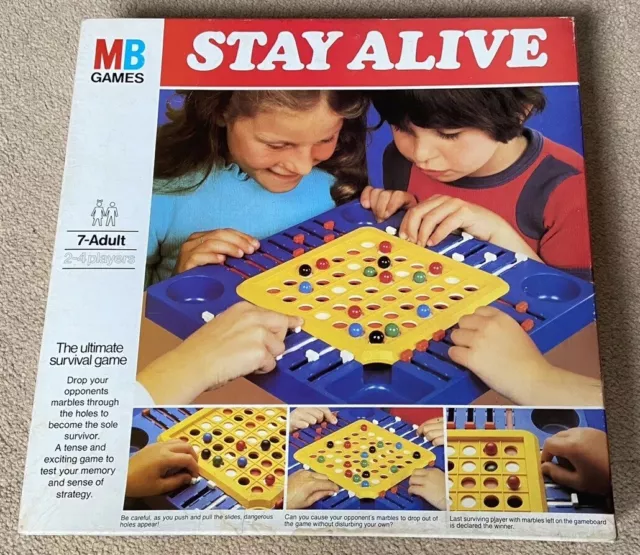 Vintage Stay Alive Board Game Boxed 1975 Edition By MB GAMES