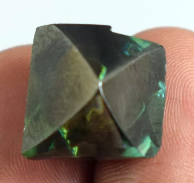 Loose CVD Diamond 13.55 Ct H-I Fancy Green VVS1 Clarity Certified Facet