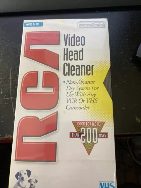 RCA Video Head Cleaner AV01HD SEALED Non-Abrasive Dry System VCR/VHS