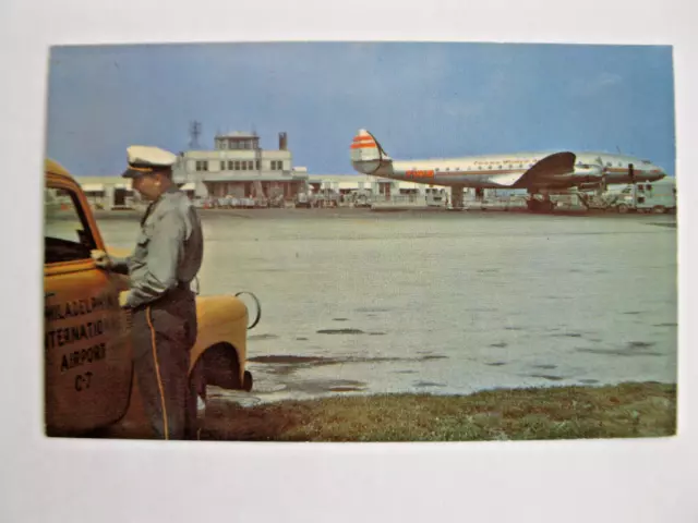 Vintage PHILADELPHIA INTERNATIONAL AIRPORT Picture Post Card