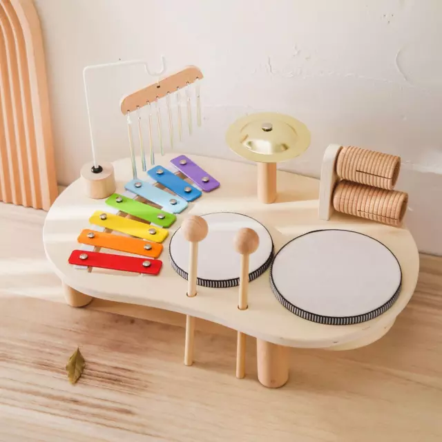 Xylophone Trommelset sensorisches pädagogisches Spielzeug Musik pädagogisches Spielzeug Lernspielzeug