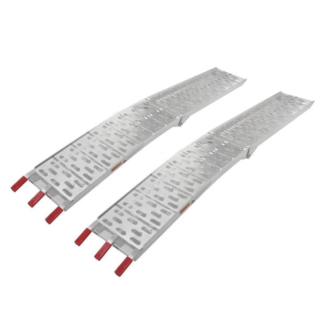 2pc Foldable 7.5FT Loading Ramp Aluminum Truck Motorcycle ATV UTV Free shipping