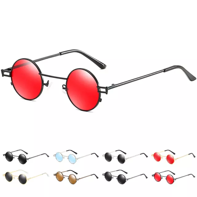 Retro Round Sunglasses for Men Women Trendy Circle John Lennon Style Sun Glasses