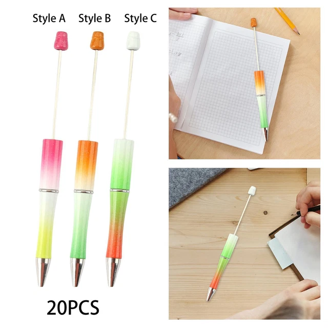 20 Stück Bead Kugelschreiber DIY Kugelschreiber für Office Drawing