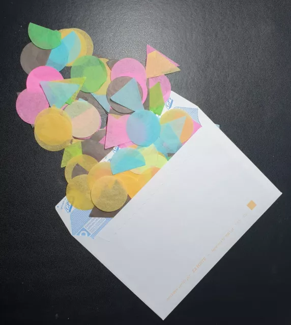 Sachet de grands confettis multiples couleurs et formes - Fête - Art de la table