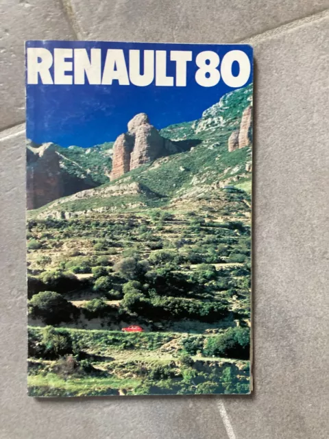 Catalogue / Brochure publicitaire RENAULT gamme 1980 4 5 14 18  20 30 ALPINE B17