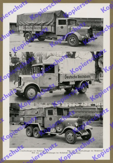 Reichsbahn Auto Lkw Mercedes-Benz Geländewagen Büssing NAG Gütertransport 1936