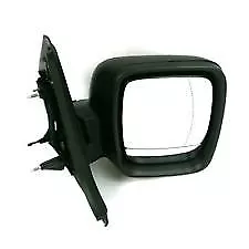 Vauxhall Vivaro Van 8/2014-2019 Electric Wing Door Mirror Black Drivers Side O/S