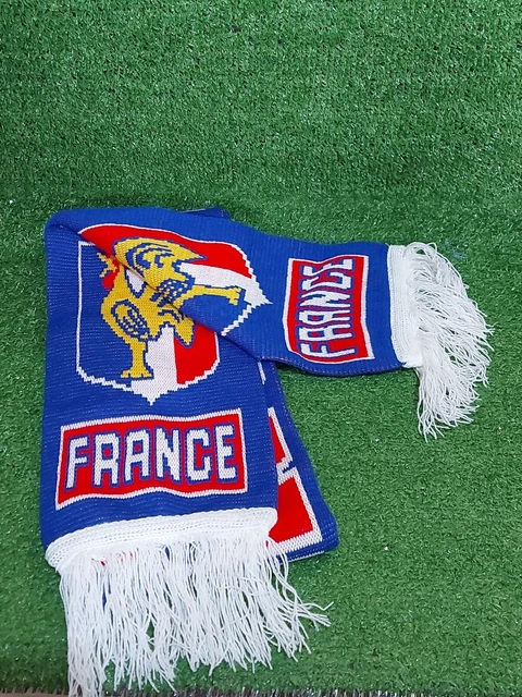 Vintage ALLEZ FRANCE Football Supporters Scarf Retro Collectable Design