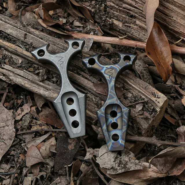 EDC CNC Titanium Pocket Pry Bar Pendant Mini Crowbar Opener Keychain Multi Tools