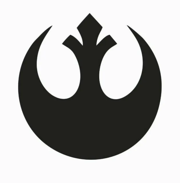 Star Wars Rebel Alliance Symbol Vinyl Die Cut Car Decal Sticker FREE SHIP(WHITE)