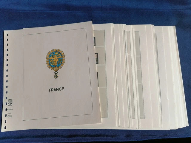Lindner France, 51 pages sans timbres, 2008 et 2009, très bon état, voir détail