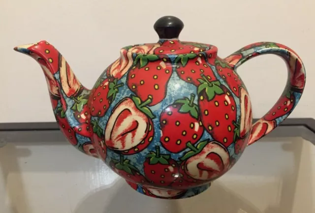 Lovely Little Strawberry  Teapot  Tea Pot Collectable Excellent Gift