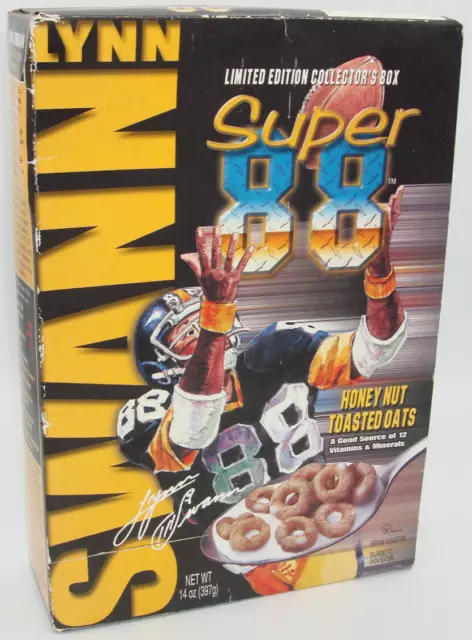 Ltd Ed Collect.  Cereal Box - Lynn Swann (Steelers; 2002) - Fair/Good Condition