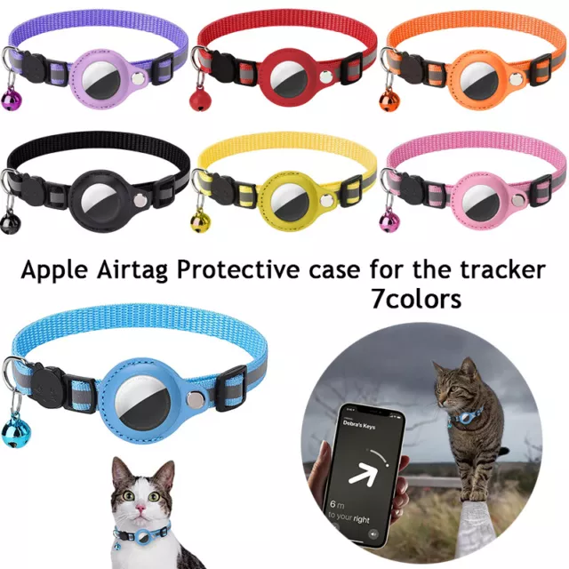 Apple Airtag Chat Chien Collier Réfléchissant Animal Étui Air Étiquette GPS,