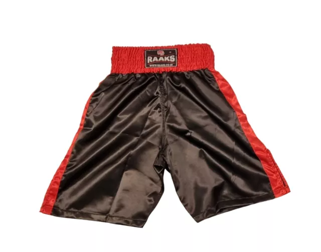 Boxing Shorts Red & Black size small long length to clear £7.99