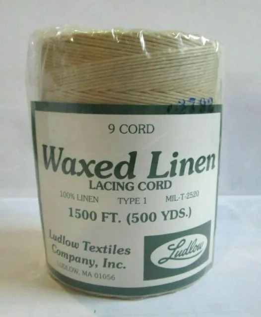 LINO encerado cordones 9 cuerdas alfombra trenzado cordel hilo 9 capas Ludlow Victor