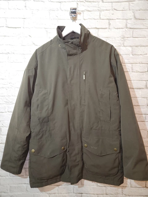 MEN S BARBOUR RAMBLER Olive Green Waterproof Jacket Coat Size XL