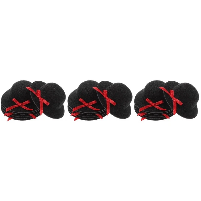 18 Pcs Chapeaux Miniatures Mini Chapeau Haut De Forme Mini Poupées De Bébé