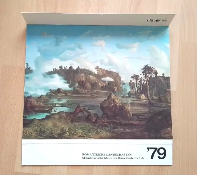 Kunstkalender 1979+1980/Romantische Landschaften/Skandinawische Maler/BAYER