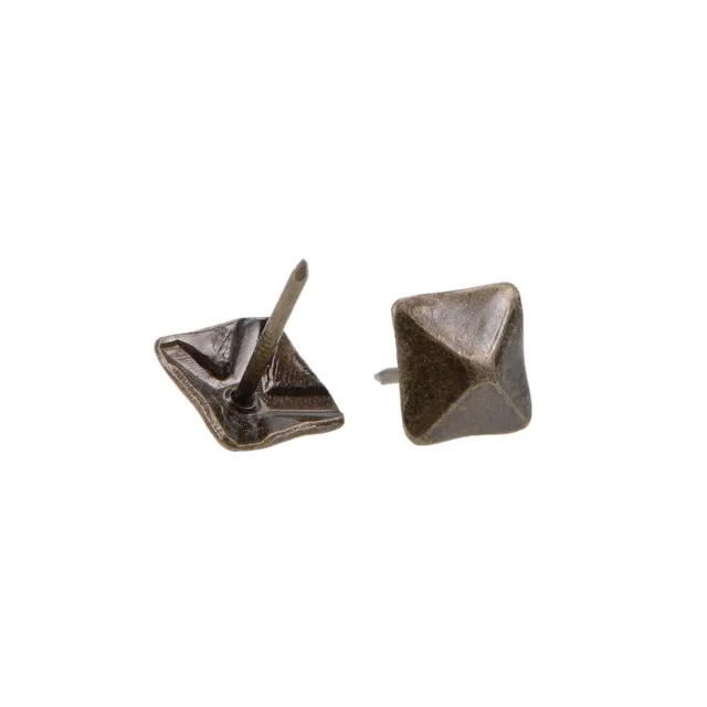Upholstery Nails Tacks 12mm Square Head Furniture Nails Pins Bronze Tone 40 Pcs