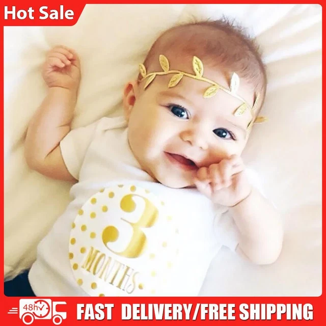 12pcs Infant Baby Monthly Sticker Pregnant Women Month Milestone Photograph Prop
