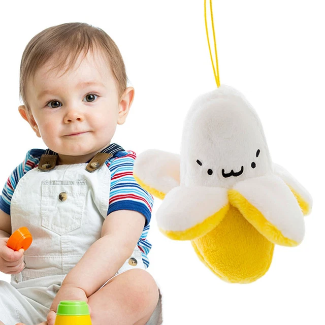 3 piezas Bolso Banana Colgante Decoración Llavero Niños Comercio Exterior