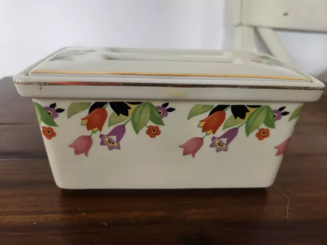 Rare Hall China Crocus Rectangle Refrigerator Dish