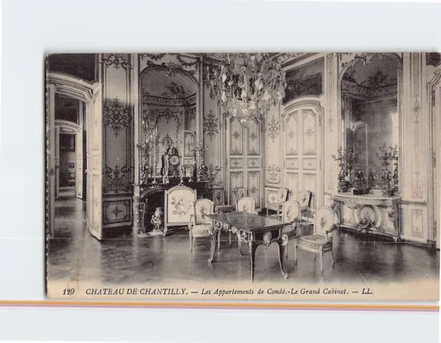 Postcard Le Grand Cabinet, Château de Chantilly, France